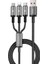 WI-C059 Titanlink Serisi 3in1 Usb-A To Lightning/type-C/micro Şarj ve Data Kablosu 66W 1.2m Gri 1