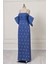 Indigo Incili Krep Elbise 6055 4