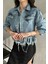 Püskül Detaylı Denim Crop Ceket 1