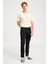 Erkek Normal Bel Slim Fit Siyah Chino Pantolon Texas Slim Pantolon- W12001 2
