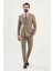 Düz Slim Fit Geniş Yaka Kruvaze Erkek Takım Elbise 45389 3