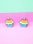 Cupcake Gümüş Çocuk Küpe, 925 Ayar Gümüş Kız Çocuk Küpe, Çocuk Gümüş Küpe 1