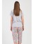 Kadın Kısa Kol Kaprili Pijama Takım , 409060 3
