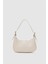 Muse Oval Baget Çanta Krem 1
