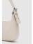 Muse Oval Baget Çanta Krem 3