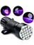 Uv Işınlı 21 LED Hayvan Dışkı Para Kontrol Ultraviyole Mor Işıklı Metal El Feneri 1