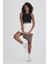 Kadın Pamuklu Crop Top Atlet Esnek Kaşkorse Ribanalı Bluz 4