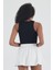 Kadın Pamuklu Crop Top Atlet Esnek Kaşkorse Ribanalı Bluz 5