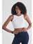 Kadın Pamuklu Crop Top Atlet Esnek Kaşkorse Ribanalı Bluz 2