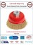 Sarı Saçaklı Çanak Tel Fırça - Orjinal Ürün - 65MM 1