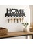 Şık Metal Anahtarlık Askılığı, Siyah, Giriş Için “home Sweet Home” Tasarımı 3