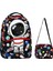 Astronot Desenli Ilkokul Sırt Çantası + Beslenme Çantası (2301) 2