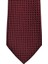 Kırmızı Kare Desenli 8 cm Genişliğinde Bordo Kravat 2