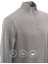 3 Iplik Pamuklu Erkek Sweatshirt Gri Relax Fit Fermuarlı Dik Yarım Yaka Rahat Kesim Yumuşak Tuşe 3