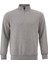 3 Iplik Pamuklu Erkek Sweatshirt Gri Relax Fit Fermuarlı Dik Yarım Yaka Rahat Kesim Yumuşak Tuşe 4
