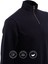 3 Iplik Pamuklu Erkek Sweatshirt Lacivert Relax Fit Fermuarlı Dik Yarım Yaka Rahat Kesm Yumuşak Tuşe 2