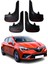 Renault Clio 5 Hb 2019-2021 Uyumlu Racing Yazılı 4'lü Tozluk Çamurluk Paçalık Modifiye 1