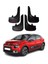 Citroen C3 2015-2022 Uyumlu Racing Yazılı 4'lü Tozluk Çamurluk Paçalık Modifiye 1