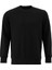 Pamuklu Erkek Sweatshirt Siyah Soft Touch Relax Fit Basic Bisiklet Yaka 3 Iplik Nefes Alan 6