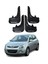 Hyundai I20 2008-2011 Uyumlu Racing Yazılı 4'lü Tozluk Çamurluk Paçalık Modifiye 1