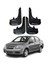Chevrolet Aveo Sedan 2005-2011 Uyumlu Racing Yazılı 4'lü Tozluk Çamurluk Paçalık Modifiye 1