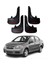 Chevrolet Aveo Sedan 2005-2011 Uyumlu Racing Yazılı 4'lü Tozluk Çamurluk Paçalık Modifiye 1