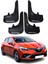 Renault Clio 5 Hb 2019-2021 Uyumlu Racing Yazılı 4'lü Tozluk Çamurluk Paçalık Modifiye 1