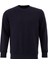 Pamuklu Erkek Sweatshirt Lacivert Soft Touch Relax Fit Basic Bisiklet Yaka 3 Iplik Nefes Alan 6
