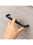 Uber Tırtıklı Mat Siyah Metal Kulp 224 mm 22.4 cm Mobilya Çekmece Mutfak Dolabı Dolap Kapak Kulpları 3