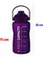 Sağlıklı Polikarbon 1.5 Litre Büyük Kapasiteli Su Matarası Pipetli Suluk Mor 2