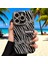 iPhone 14 Pro Max Uyumlu Zebana Camlı Lens Korumalı Lucky Işıltı Silikon Kılıf(Siyah) 1
