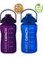 Sağlıklı Polikarbon 1.5l Su Matarası - Pipetli, Taşınabilir, Mavi Mor Renk, Büyük Kapasiteli Suluk 1