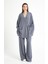 Antrasit Tensel Kumaş Pantolon Kimono Alt/üst Takım 29199 5