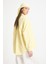 Sarı Beyaz Çizgili Oversize Cepli Gömlek 27135 5