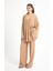 Camel Tensel Kumaş Pantolon Kimono Alt/üst Takım 29199 4