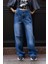 Kadın Yüksek Bel Bol Paça Jean Pantolon – Rahat Kesim | Mavi Denim 1
