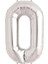 Gümüş Rengi Folyo Rakam Balon, Çok Renkli, 1 Metre Uzunluk 1