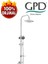 DST24 Duş Seti (5 Fonksiyonlu El Duşu + 250X250) 1