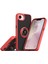 iPhone 16E Kılıf Montreal Yüzüklü Silikon Kapak - Kırmızı - HBPAV3100-7023 1
