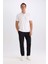 Yeni Sezon Slim Fit Dar Kesim Kısa Kollu Pamuklu Basic Düz Polo Tişört 2
