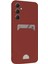 Samsung Galaxy S24 Fe Kılıf Kelvin Kartvizitli Silikon - Bordo - TOA2752-3932 1