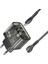 Hoco N34 PD20W Usb+Type-C + iPhone Lightning Kablo Hızlı Şarj Adaptör SETI-(1903 - TOA9982-4702 3