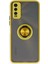 Vivo Y11S Kılıf Montreal Yüzüklü Silikon Kapak - Sarı - TOA9191-6296 1
