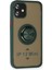 iPhone 12 Kılıf Montreal Yüzüklü Silikon Kapak - Yeşil - TOA6820-8183 2