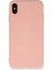 iPhone Xs Max Kılıf Nano Içi Kadife Silikon - Pudra - TOA2384-2132 1