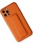 iPhone 12 Pro Kılıf Coco Deri Standlı Kapak - Turuncu - TOA7913-5473 2