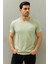 Erkek Basic Yuvarlak yaka Açık Soft Yeşil Tshirt 1