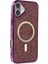 iPhone 16 Kılıf Diamond Magsafe Kapak - Derin Mor 2
