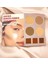 Makyaj Kitabı 5'li Palet Seti – Göz Farı, Ruj, Highlighter, Allık, 4
