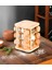 Dönen Bambu Baharatlık Seti – 12’li Cam Kavanozlu 360° Ahşap Stand – Baharat Organizer 1